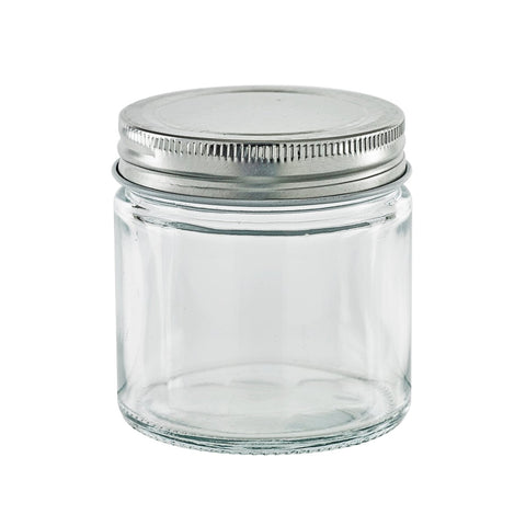 Packnwood Round reusable jar glass with aluminium cap 7.4oz D:2.75in W:2.91in H:3.03in - iFoodservice Online