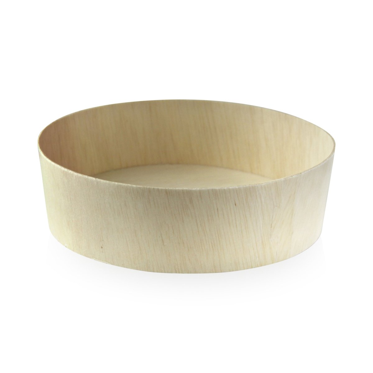 Packnwood Round Wooden Bowl 24oz D:5.91in H:1.8in - iFoodservice Online