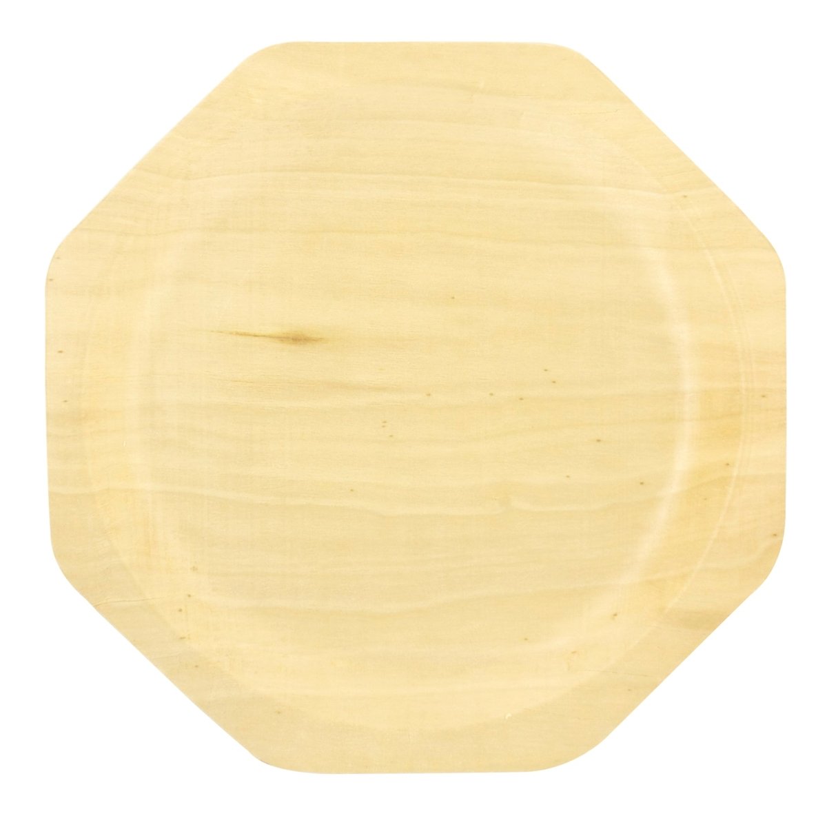 Packnwood SCANDINAVIA Octagonal Wooden Plate L:10in - iFoodservice Online
