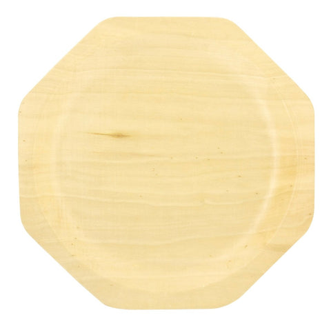 Packnwood SCANDINAVIA Octagonal Wooden Plate L:10in - iFoodservice Online