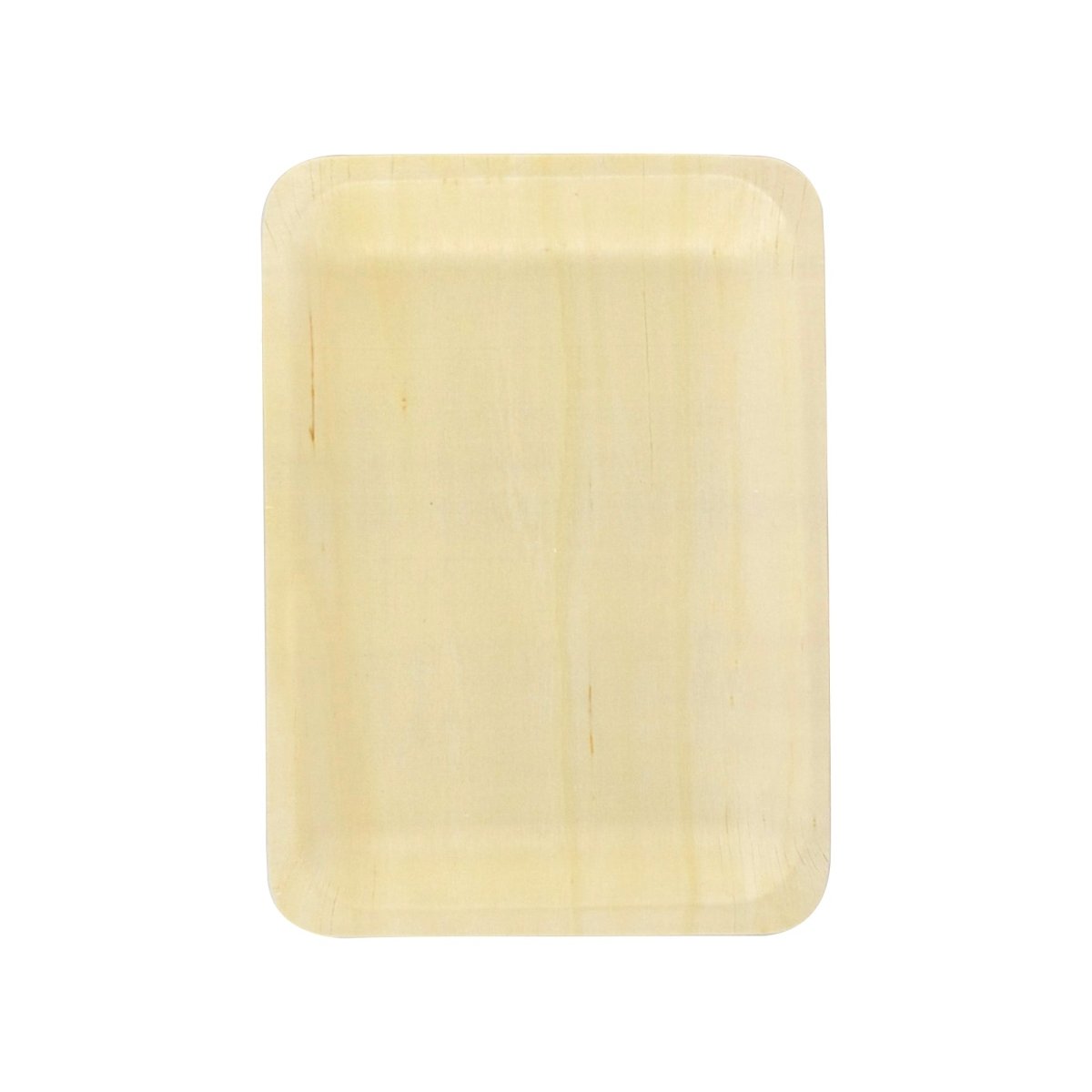 Packnwood SCANDINAVIA Rectangular Wooden Plate L:7.6in W:5.5in H:0.7in - iFoodservice Online