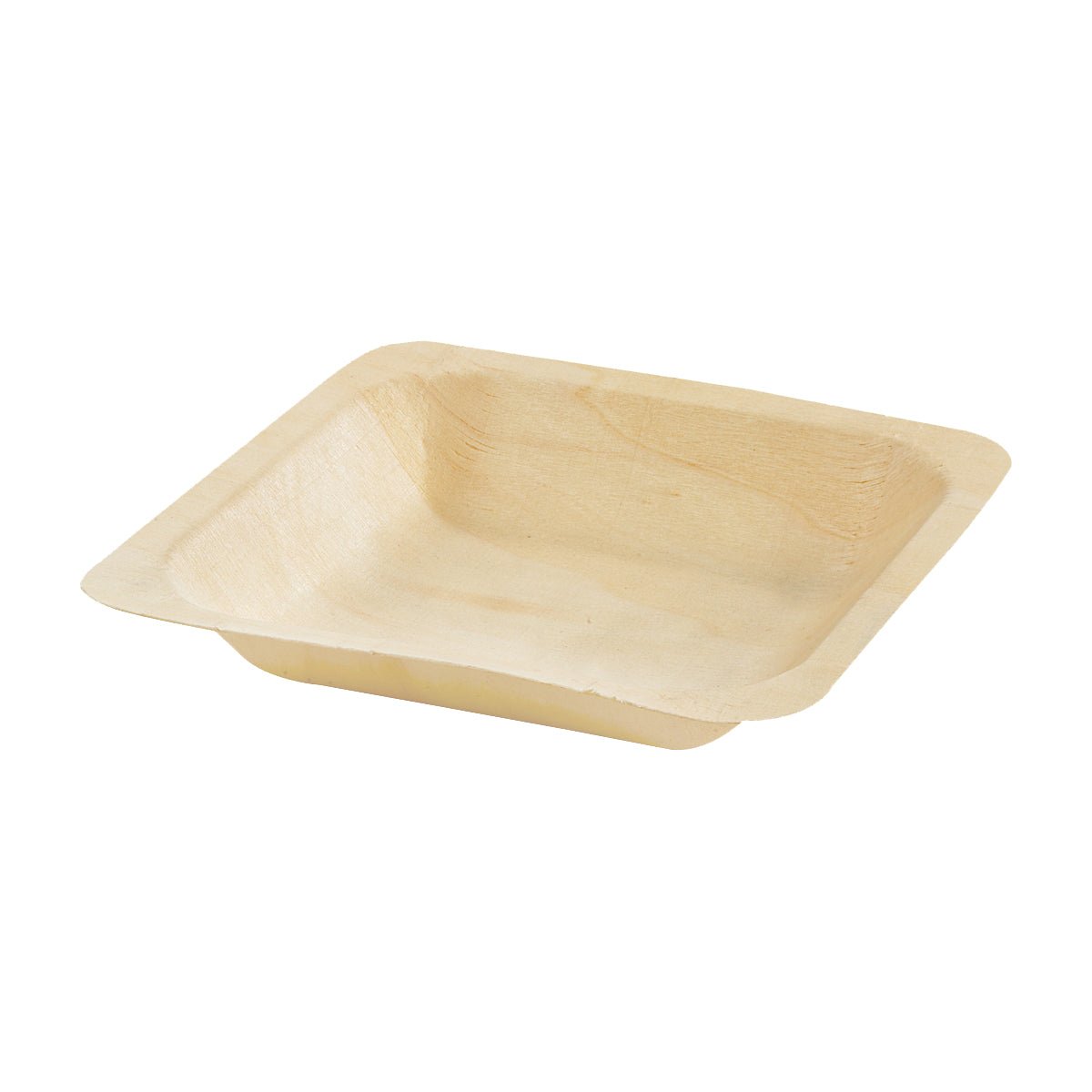 Packnwood SCANDINAVIA Square Wooden Plate 7oz L:5.5in W:5.5in H:1in - iFoodservice Online