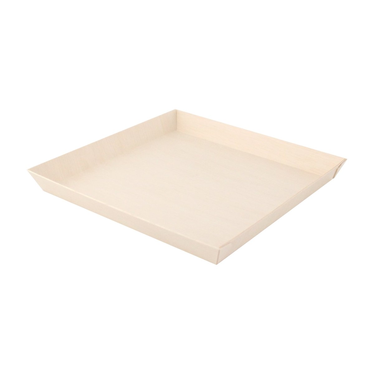 Packnwood Square "Samurai" Wooden Dish 42oz L:9in W:9in H:1in - iFoodservice Online