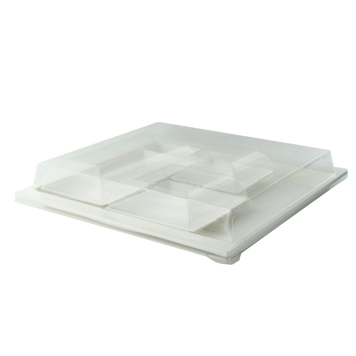 Packnwood Sugarcane Bento Box Tray with 3 Sugarcane Compartments - 200 VIP Set - iFoodservice Online