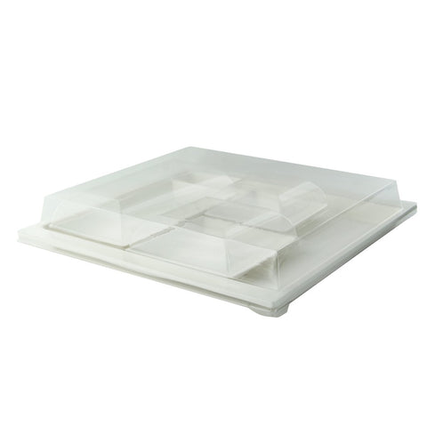 Packnwood Sugarcane Bento Box Tray with 3 Sugarcane Compartments - 200 VIP Set - iFoodservice Online