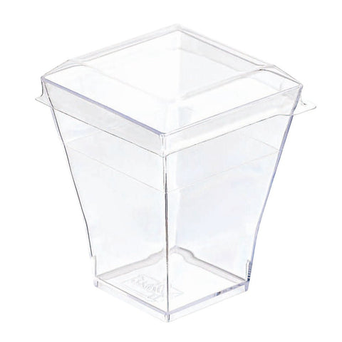 Packnwood TAIT Clear PET Lid for 209MBTAITI & 209MBTAITIB & 209MBTAITIV & 209MBTAITIN L:2.12in W:2.12in H:0.39in - iFoodservice Online