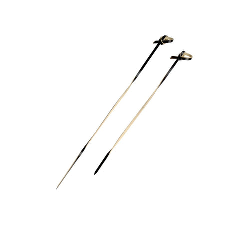 Packnwood TINGI Black Bamboo Looped Skewer with Twisted Stem L:5.9in - iFoodservice Online