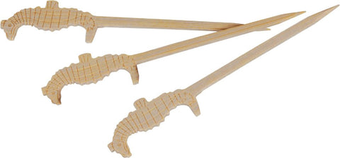 Packnwood TOKAI Bamboo Seahorse Pick L:3.5in - iFoodservice Online
