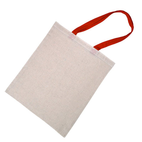 Packnwood Tote Bag With Red Handles L:13.8in W:0.4in H:16.5in - iFoodservice Online