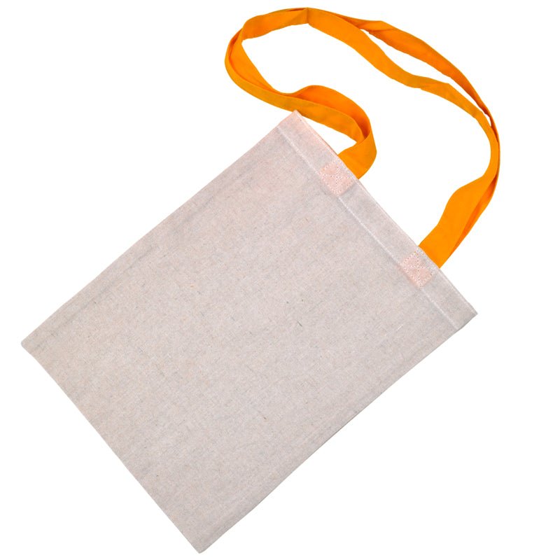 Packnwood Tote Bag With Yellow Handles L:9.1in W:0.4in H:11.8in - iFoodservice Online