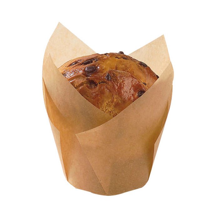 Packnwood Tulip Brown Baking Cup 3oz - iFoodservice Online