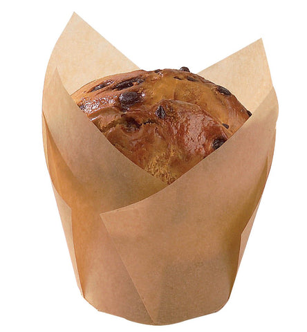 Packnwood Tulip Golden Brown Silicone Baking Cup 3oz D:1.8in - iFoodservice Online