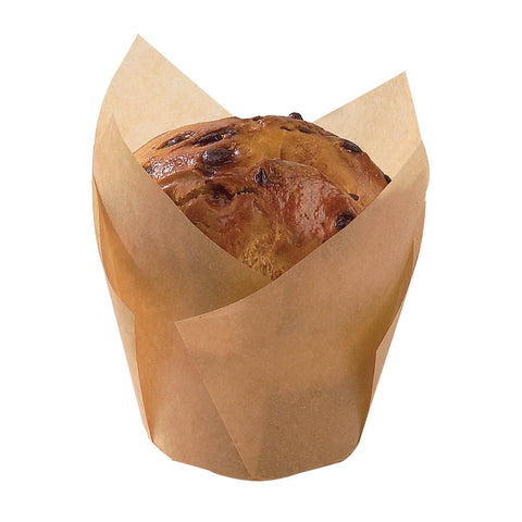 Packnwood Tulip Golden Brown Silicone Baking Cup 4oz D:2in - iFoodservice Online