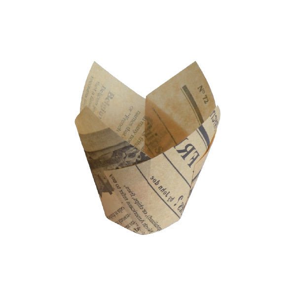 Packnwood Tulip Newspaper Baking Cup 3oz - iFoodservice Online
