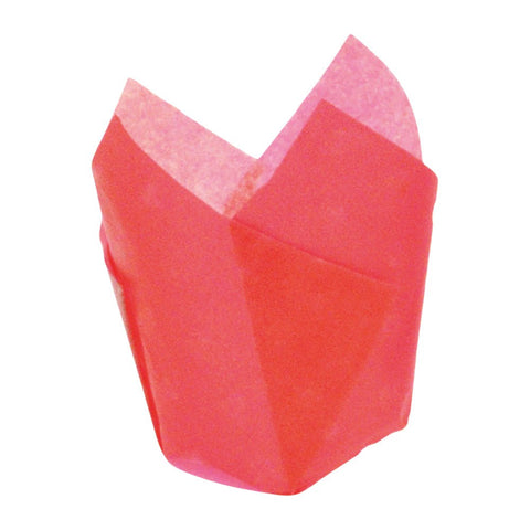 Packnwood Tulip Red Silicone Baking Cup 4oz D:2in - iFoodservice Online