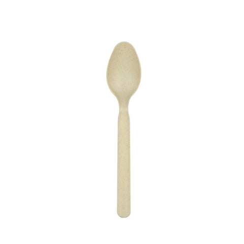 Packnwood Unwrapped Compostable & Heat Proof Corn - Bamboo Fiber Spoon L:6.2in - iFoodservice Online