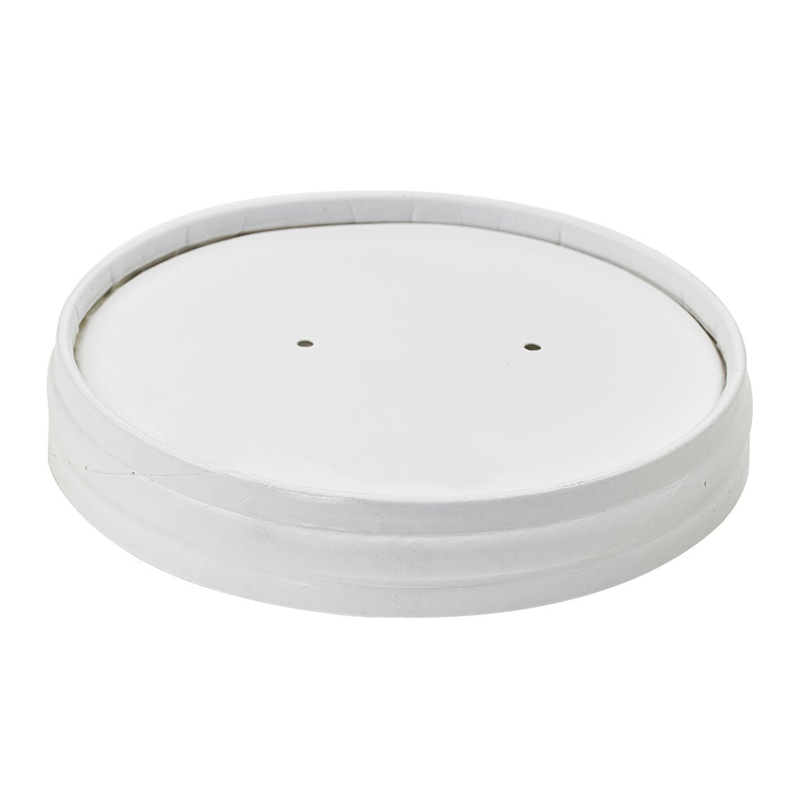 Packnwood Vented White Paper Lid for 210SOUP16 & 210SOUP24 & 210SOUPK17K D:3.82in - iFoodservice Online