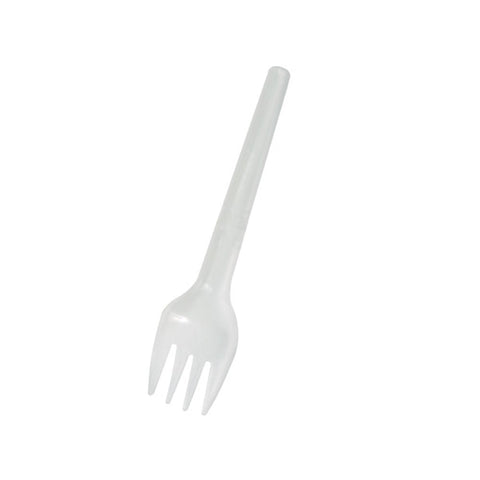 Packnwood White Folding Fork Wrapped L:5.3in - iFoodservice Online
