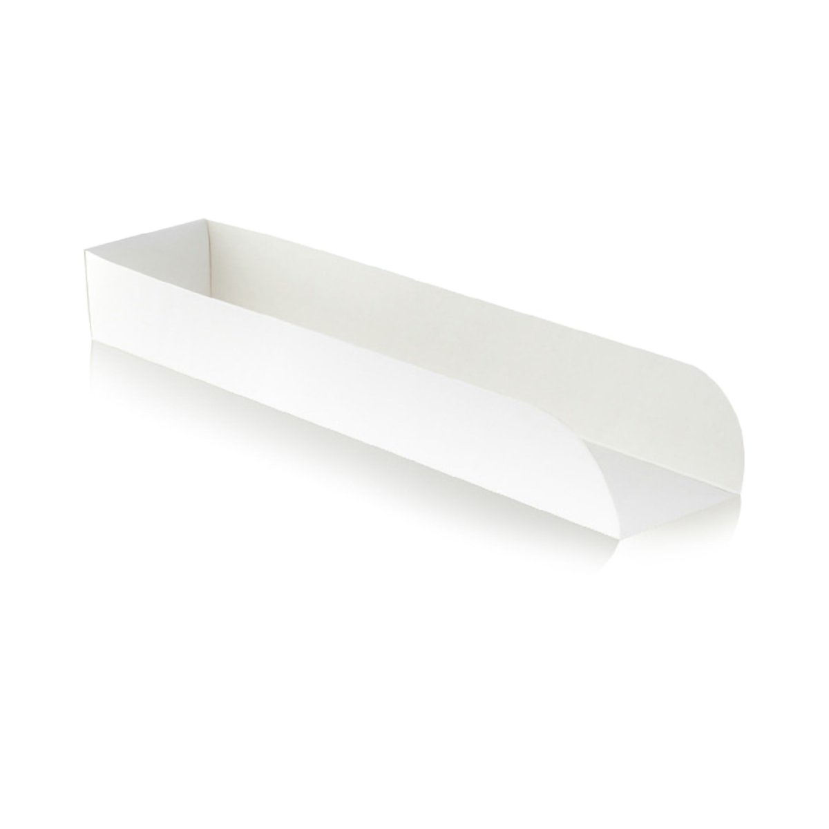 Packnwood White Hot Dog Tray L:9.75in W:2.1in L:2.1in - iFoodservice Online