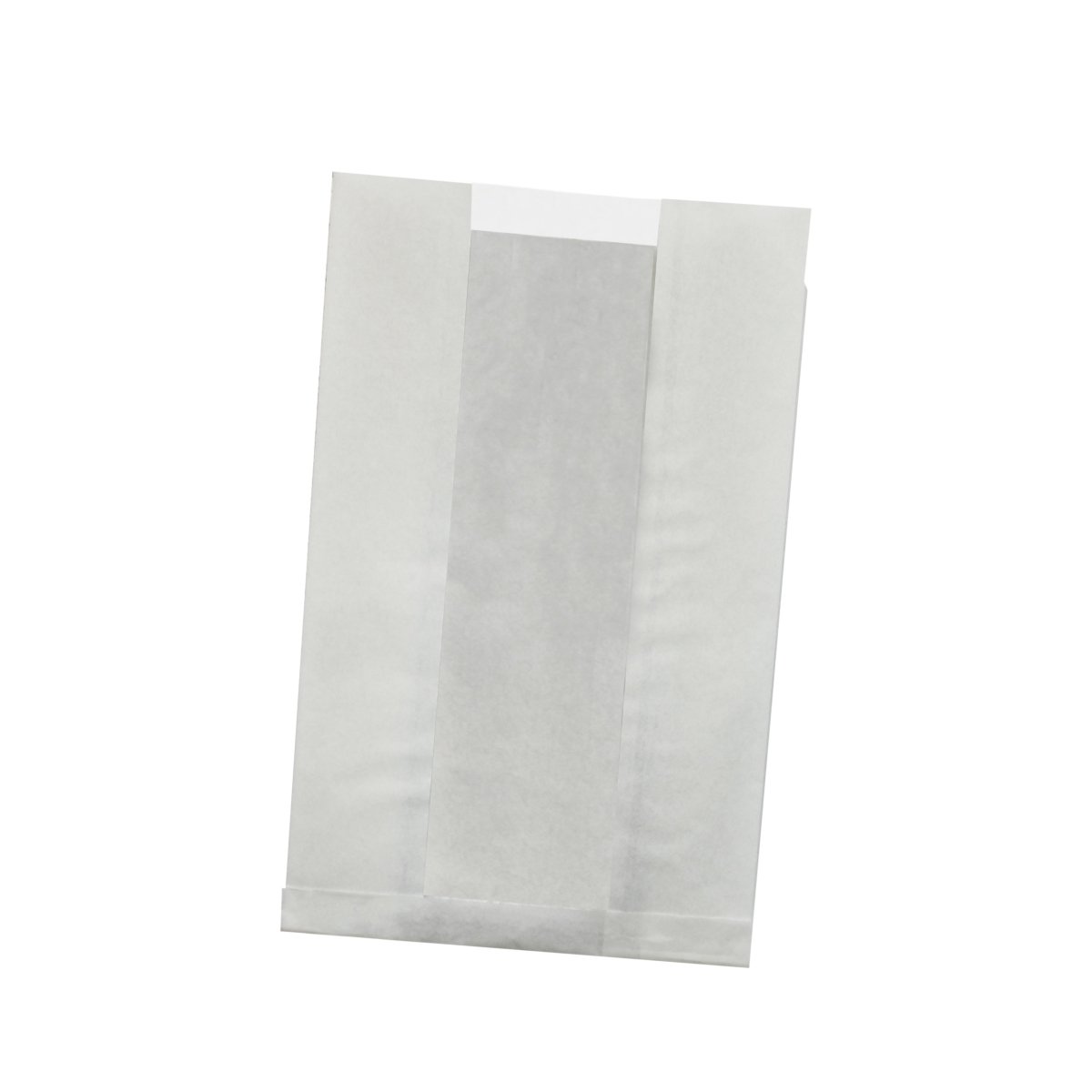 Packnwood White Kraft Bag with Window Greaseproof L:11in W:7.1in H:2.8in - iFoodservice Online