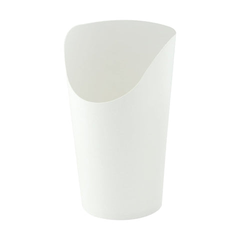Packnwood White Kraft Wrap Cup 12oz H:5.3 D:2.36in - iFoodservice Online