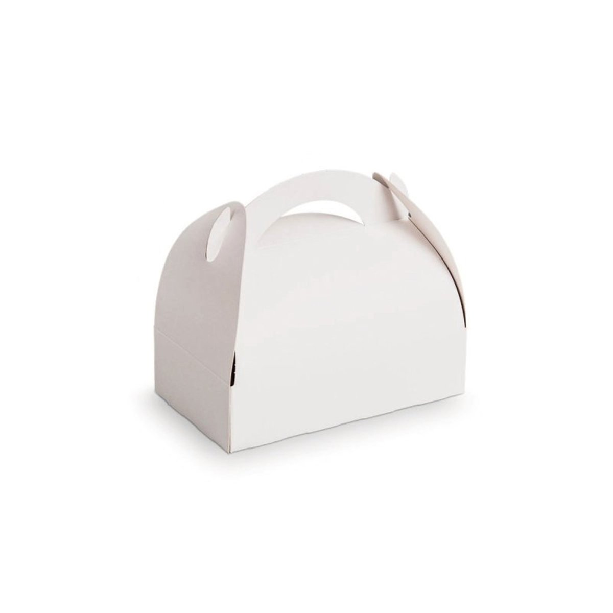 Packnwood White Pastry Box With Handles L:4.33in W:3.93in H:4.33in - iFoodservice Online