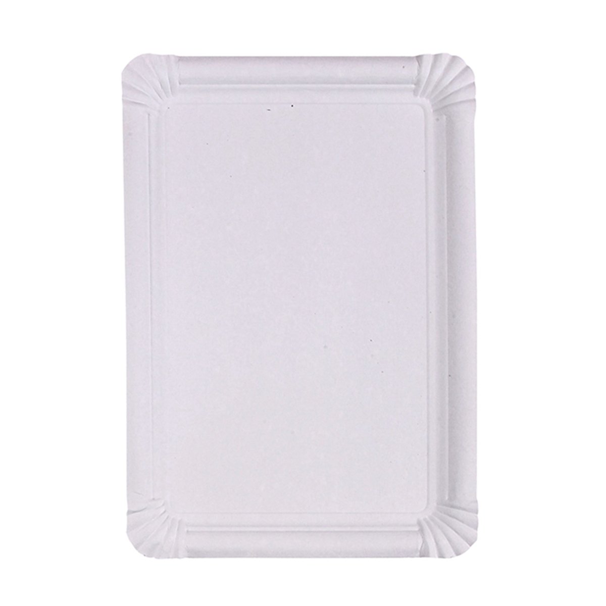 Packnwood White rectangular cardboard plate L:12.99in W:9.06in - iFoodservice Online