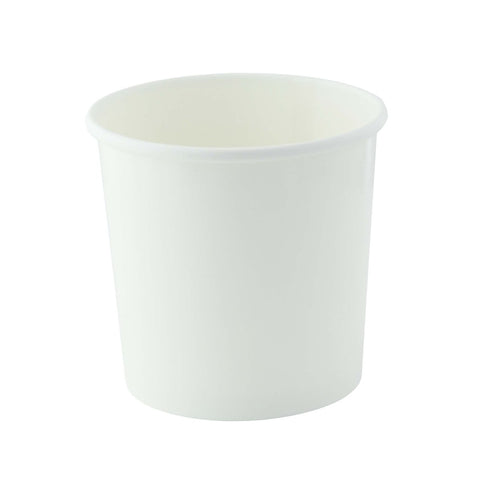 Packnwood White Soup Cup (Lid optional) 12oz D:3.55in H:3.3in - iFoodservice Online