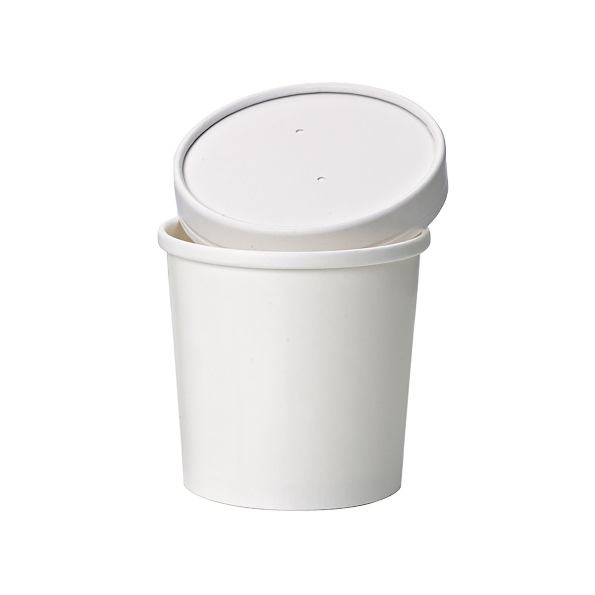 Packnwood White Soup Cup (Lid optional) 16oz D:3.8in H:3.85in - iFoodservice Online
