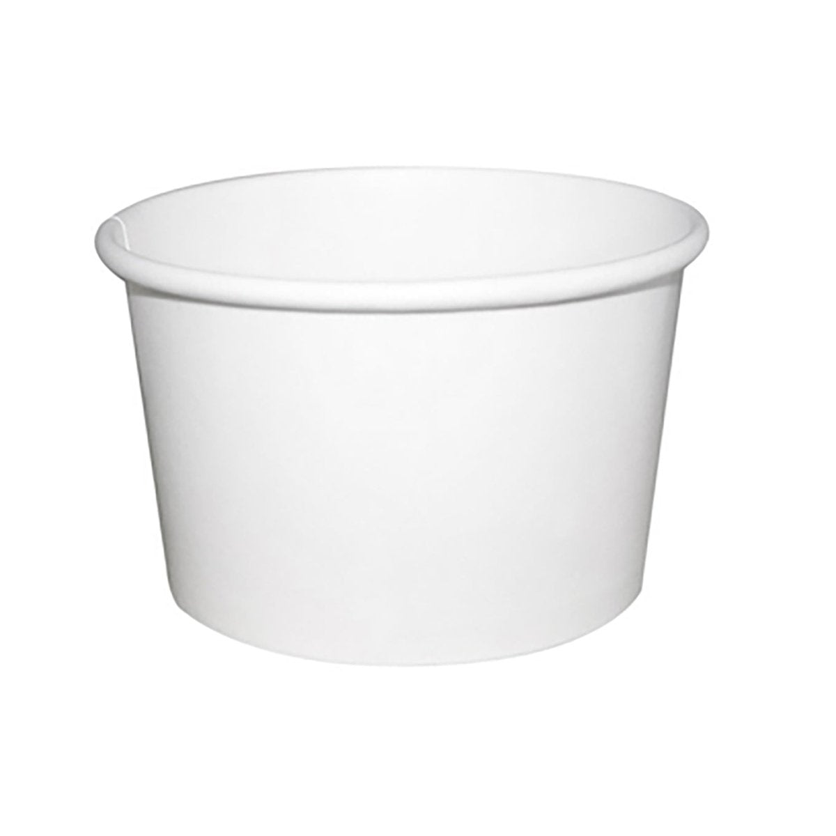 Packnwood White Soup Cup (Lid optional) 8oz D:3.3in H:2.1in - iFoodservice Online