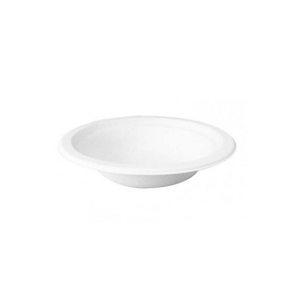 Packnwood White Sugarcane Salad Bowl (No added PFAs) 16oz D:7.09in - iFoodservice Online