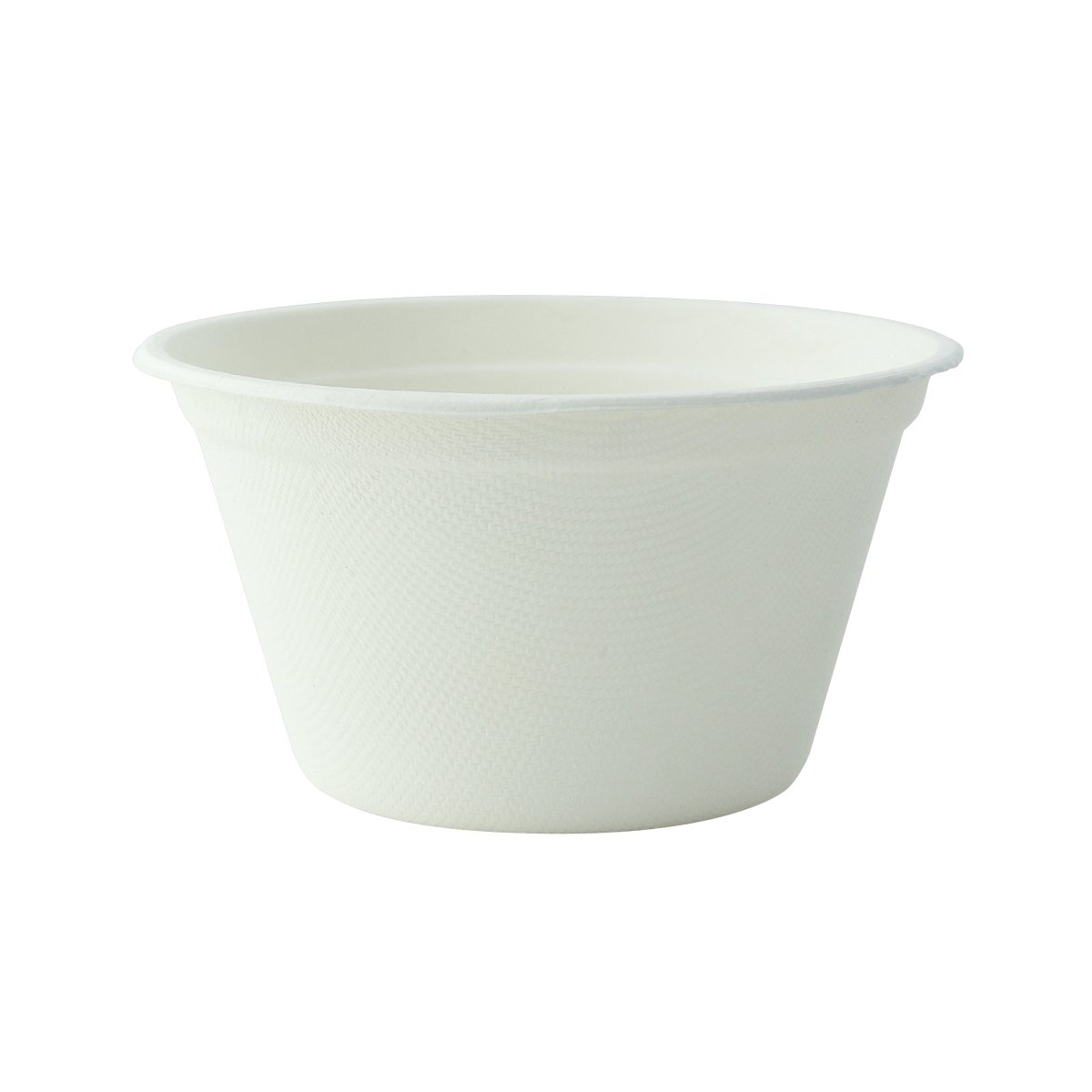 Packnwood White Sugarcane Takeout Bowl 12oz D:4.3in - iFoodservice Online
