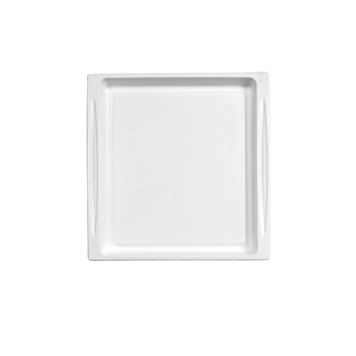 Packnwood White Sugarcane Tray Atlas (No added PFAs) L:10.7in W:10.4inin H:0.75in - iFoodservice Online