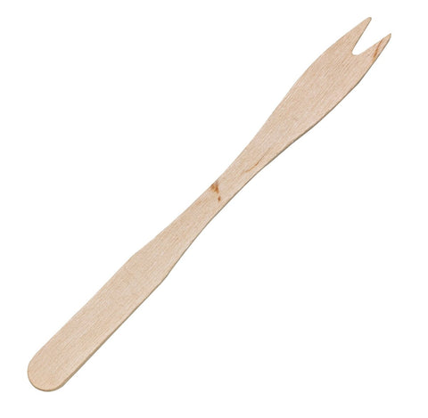 Packnwood Wooden Cocktail Fork L:3.35in - iFoodservice Online