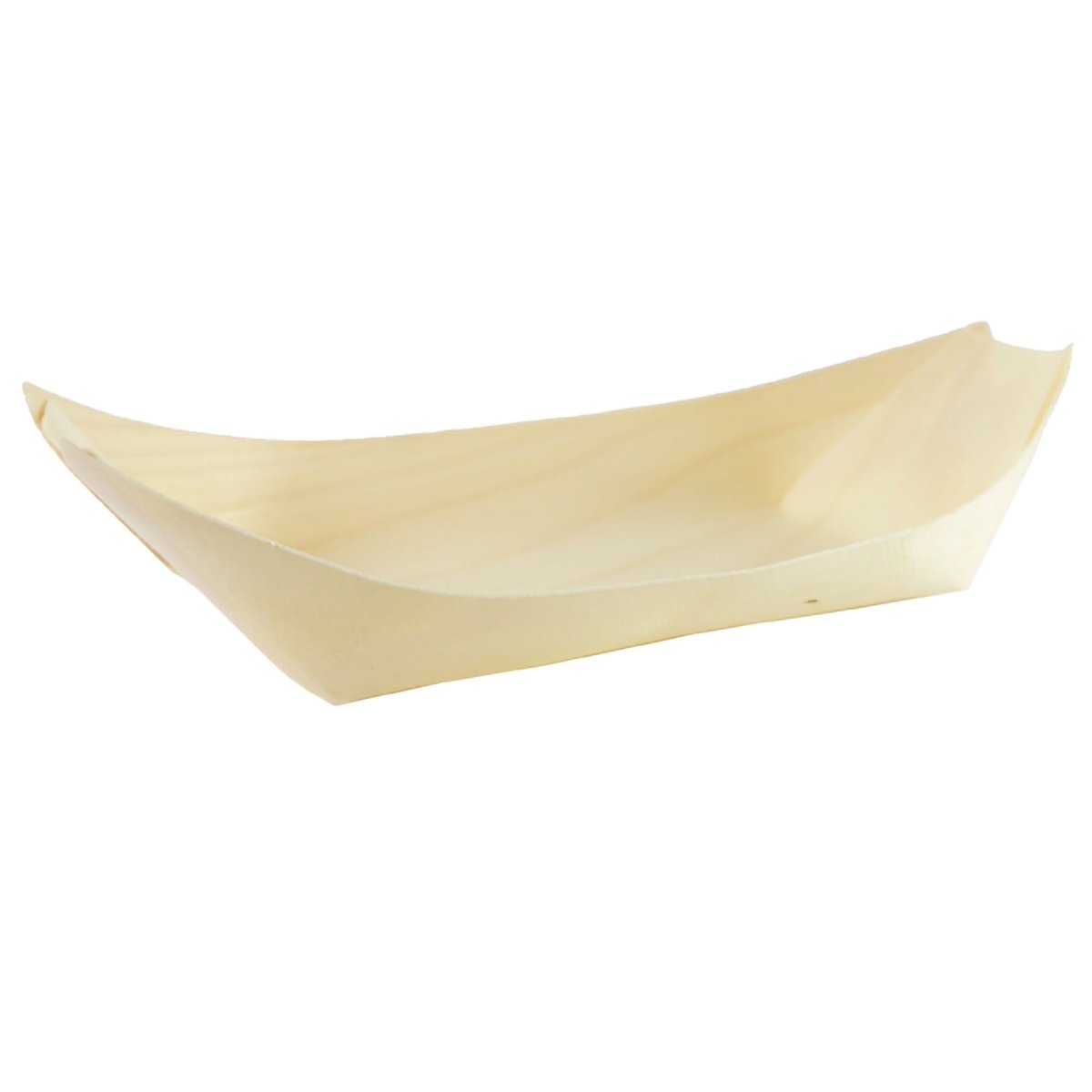 Packnwood WOODSY Large Wooden Boat L:9.4in W:4.3in H:1.2in - iFoodservice Online