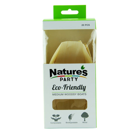 Packnwood WOODSY Wooden Boat 3.5oz L:5.1in W:3.1in H:0.86in - iFoodservice Online