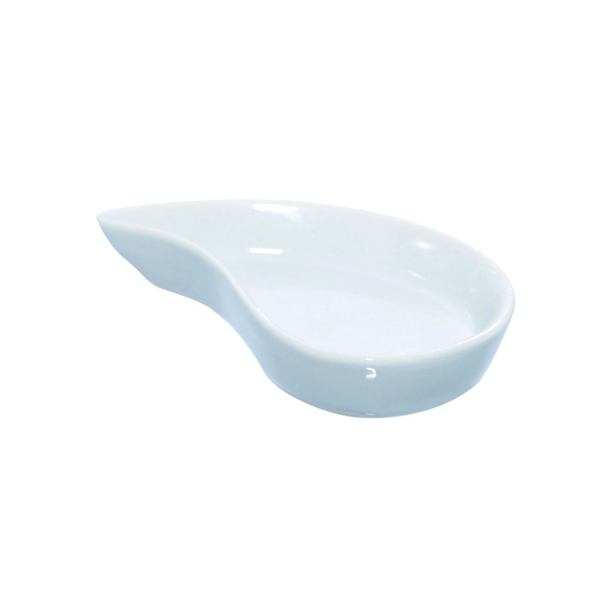 Packnwood YIN Mini Porcelain Dish 0.5oz L:3in H:0.5in - iFoodservice Online