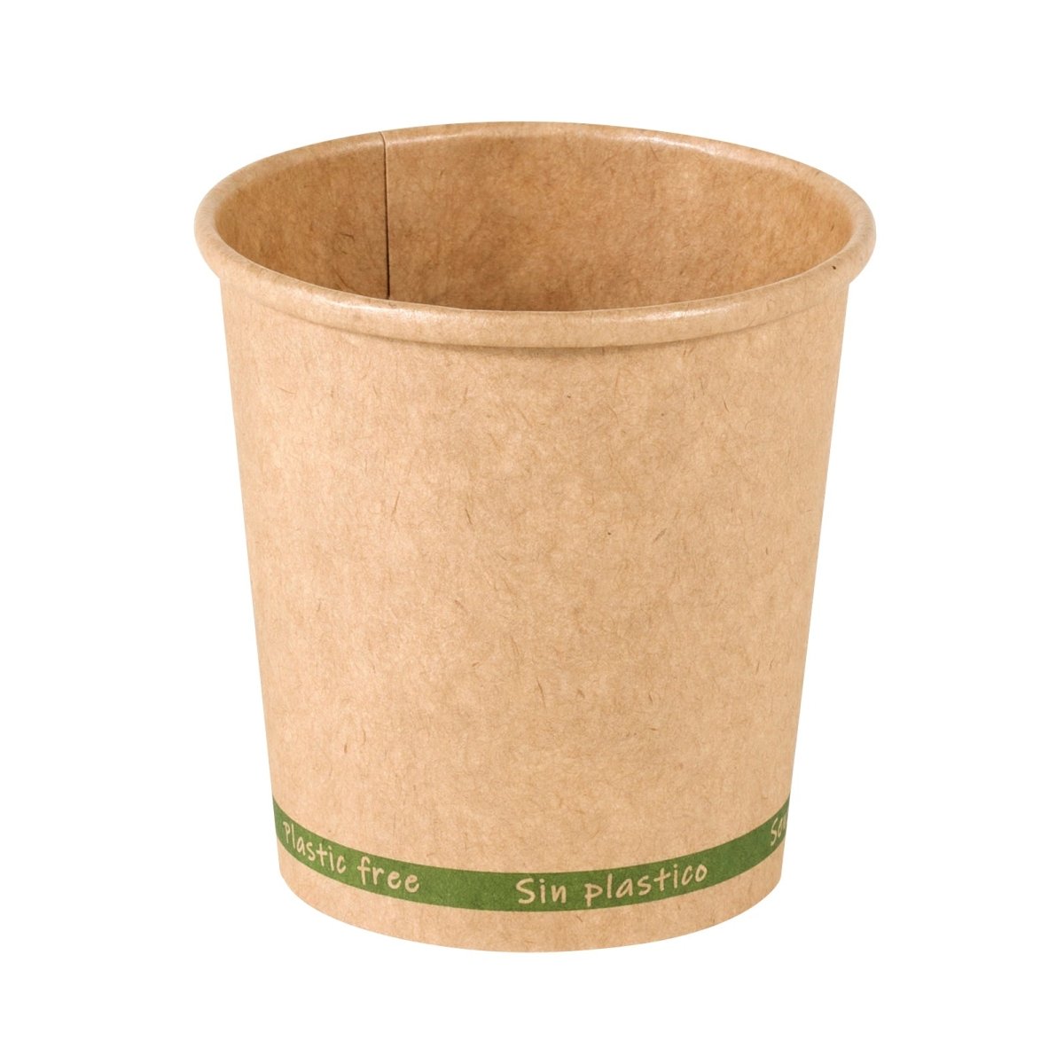 Packnwood ZEN" Kraft Paper Cup Plastic Free 4oz D:2.4in H:2.4in - iFoodservice Online