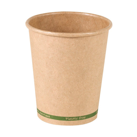 Packnwood ZEN" Kraft Paper Cup Plastic Free 8oz D:3.1in H:3.6in - iFoodservice Online
