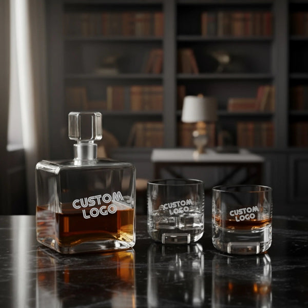 Personalized Cask Whisky Gift Set Engraved | Custom Laser Etched Favor - iFoodservice Online