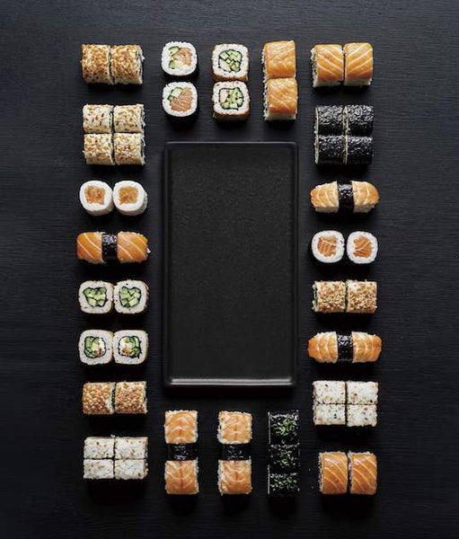 Purasangre Karasawa Rectangular Tray Black Karasawa 13.39x4.13x0.59 in - P997114B - iFoodservice Online