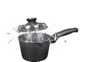 Risoli Milkpan/Saucepan With Bakelite Handle And New Non - Stick Coating (00095BPIN/16) - iFoodservice Online