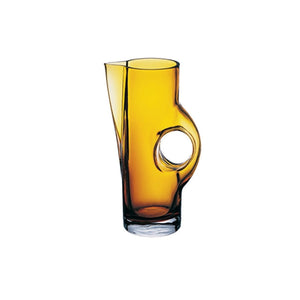 Turgla Decorative Senses dia.12" h:6" 42 oz. Round Amber Glass Pitcher (Set of 6) (19088) - iFoodservice Online