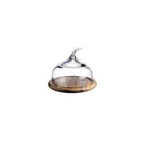 Turgla Decorative Senses dia.7" Round Clear Glass Plate (Set of 4) (18447) - iFoodservice Online