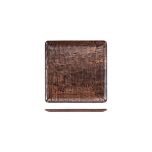 Turgla EcoGrain 7" x 7" Square Brown Composite Plate (Set of 12) (TRI747) - iFoodservice Online
