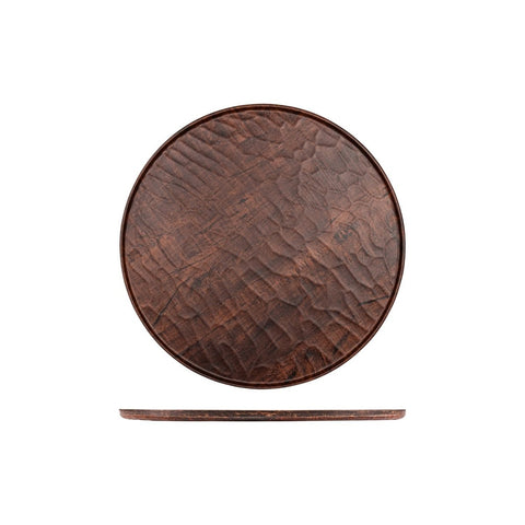 Turgla EcoGrain dia.13.75" Round Brown Composite Plate (Set of 12) (TRI735) - iFoodservice Online