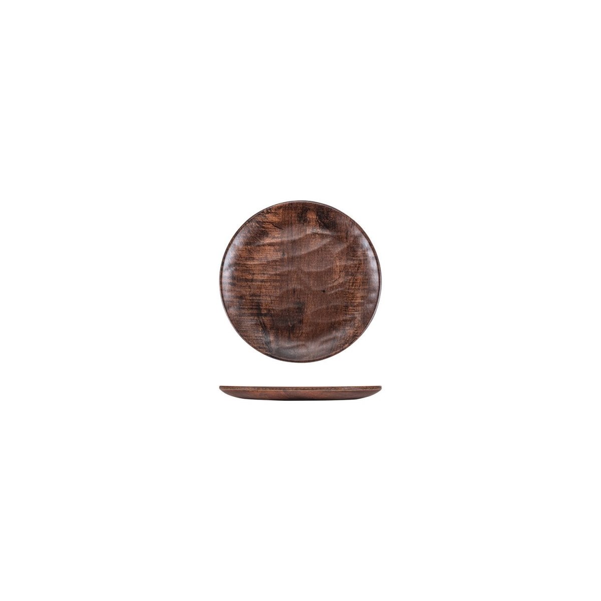 Turgla EcoGrain dia.6.75" Round Brown Composite Plate (Set of 12) (TRI741) - iFoodservice Online