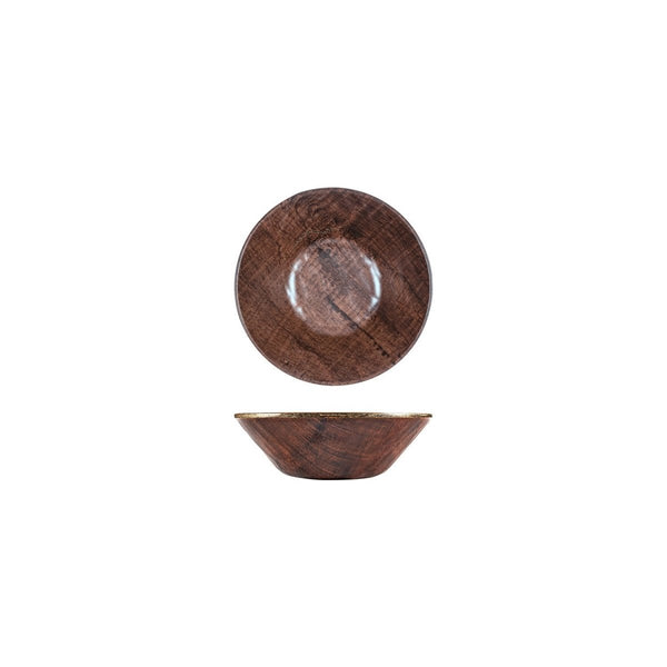 Turgla EcoGrain dia.7.5" h:2.25" 32 oz. Round Brown Composite Bowl (Set of 12) (TRI787) - iFoodservice Online