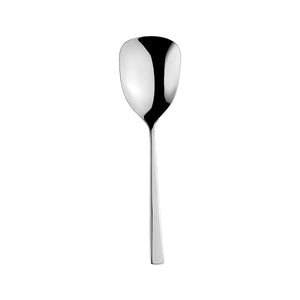 Turgla Flatware Atlantis 8.75" Silver Stainless Steel Serving Spoon 18/10, Set of 1 (ETE3010 - 12) - iFoodservice Online