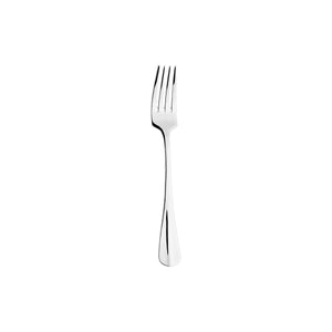 Turgla Flatware Baguette LM 7.25" Silver Stainless Steel Dessert Fork 18/10, Set of 12 (ETE2610 - 14) - iFoodservice Online